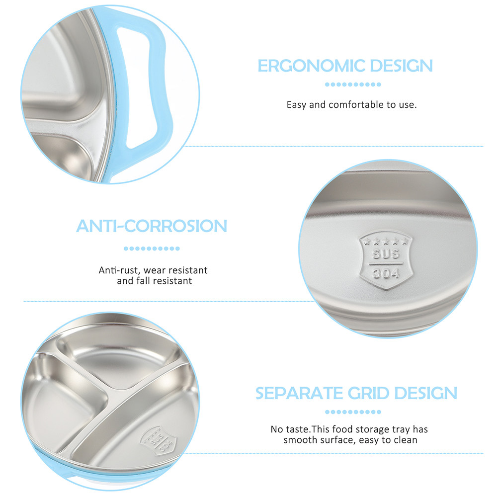 Prato de Aço Inoxidável com Di - Food Storage Stainless Steel avaliação e preço