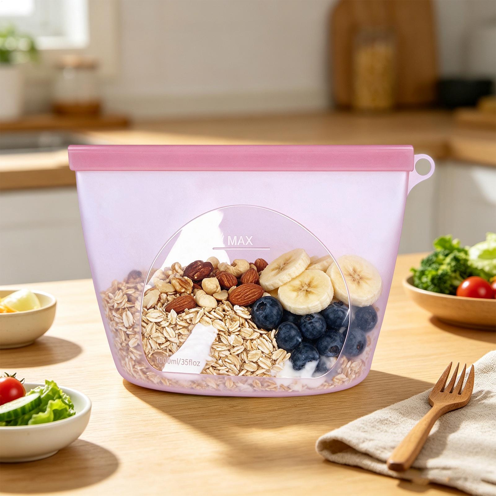 Sacos de silicone para armazen - Food Storage Reusable Bags avaliação e preço