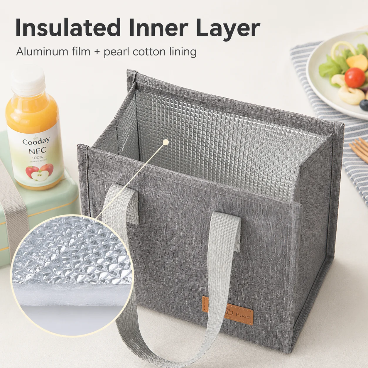 Bolsa Térmica para Almoço, Por - Food Storage Reusable Bags avaliação e preço