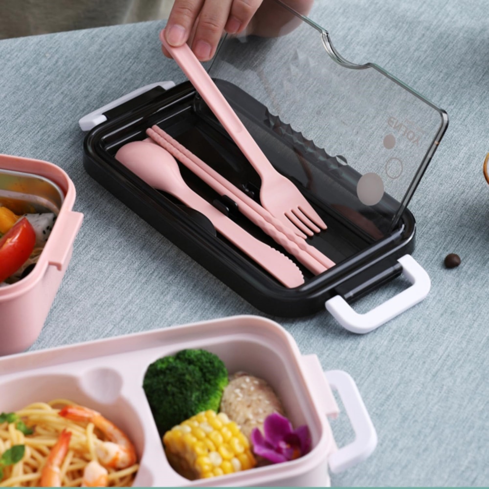 1 unidade de lancheira de dupl - Food Storage With Compartments avaliação e preço