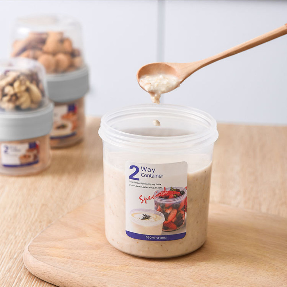 Recipiente Portátil de Dupla C - Food Storage Yogurt avaliação e preço